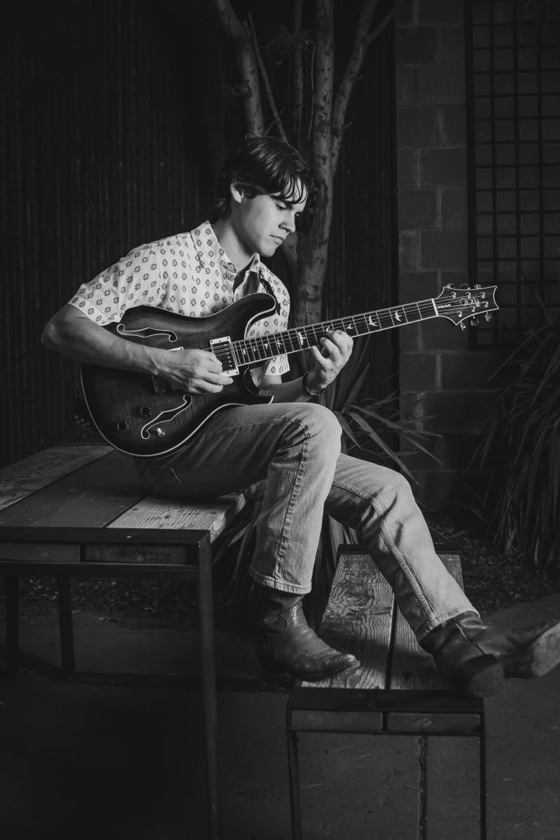 Jake Halter playing guitar